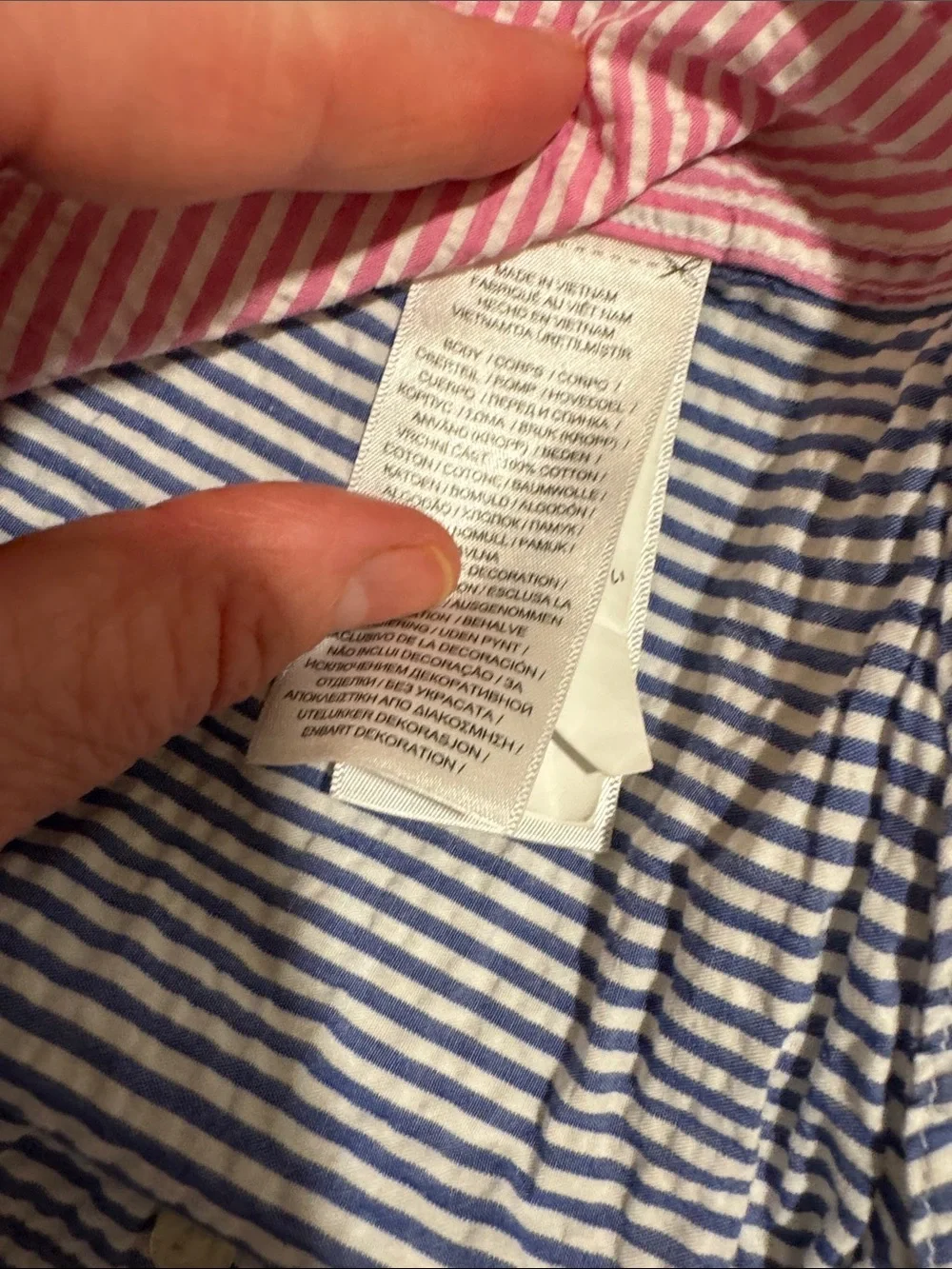 Polo by Ralph Lauren Multicolor Seersucker Striped Button-Down Shirt
